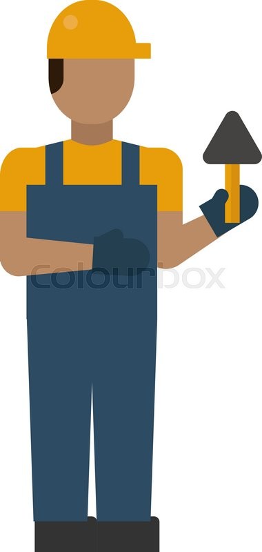 380x800 Construction Worker Vector Stock Vector Colourbox