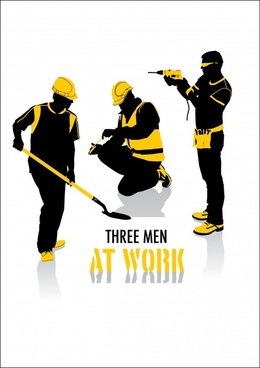 260x368 Construction Workers Silhouettes Vector Free Vector Download