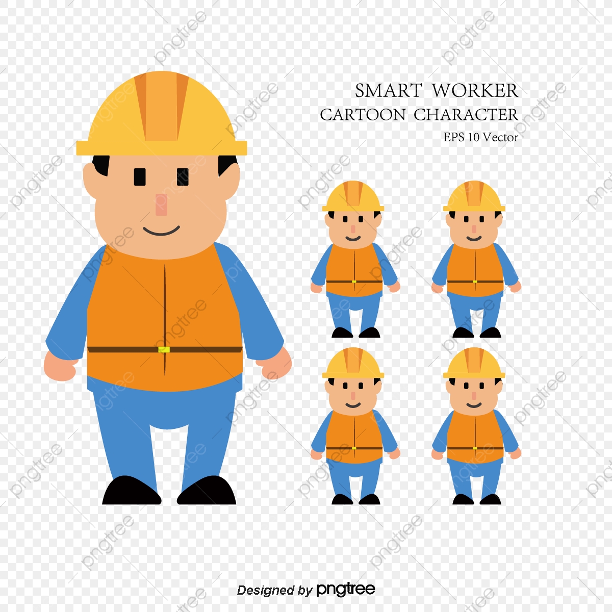 1200x1200 Construction Workers Vector Material Cartoon Pictures Download