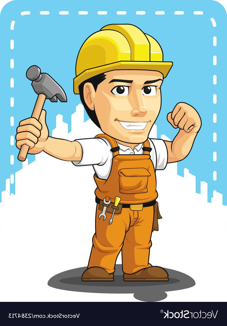 752x1080 Top Cartoon Construction Worker Vector Free Free Vector Art