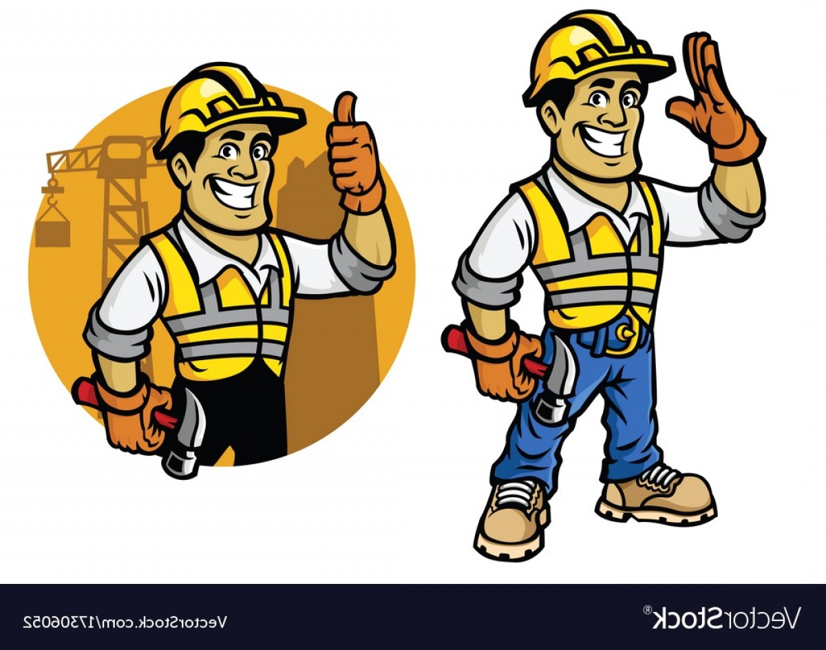 1200x944 Cartoon Of Construction Worker Vector Geekchicpro