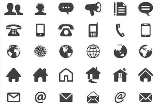 Contact Icons Vector Free Download at Vectorified.com | Collection of ...