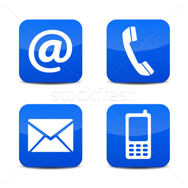 600x600 Contact Us Icons Vector Illustration Nirodesign