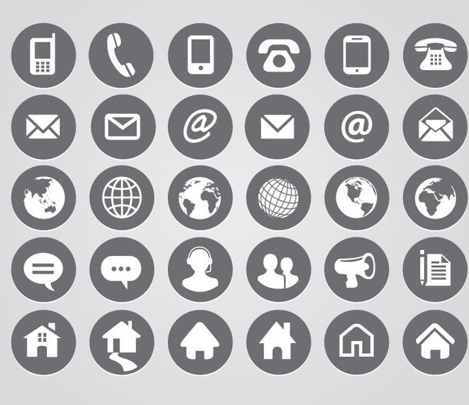 661x570 Rounded Contact Icons