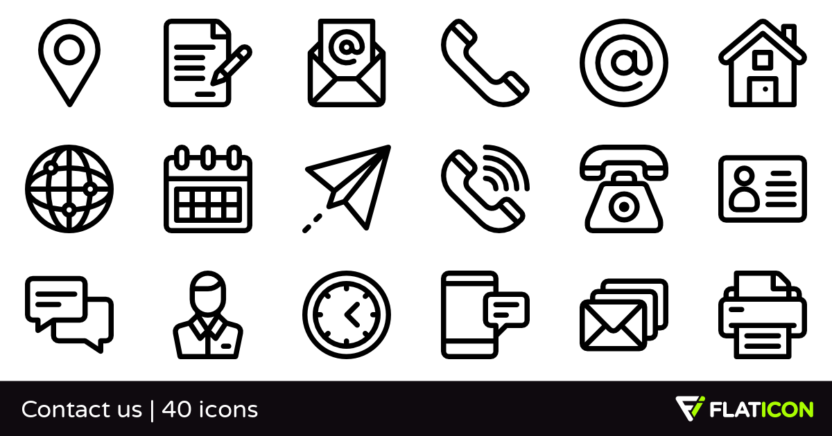 1200x630 Free Vector Icons Of Contact Us Designed