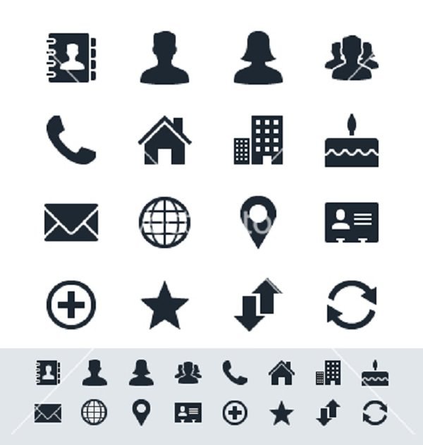 Free Vector Contact Icons at Vectorified.com | Collection of Free ...