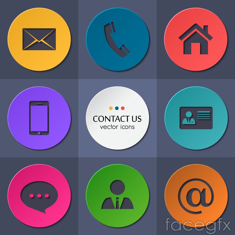 800x800 Circular Contacts Icon Vector Over Millions Vectors, Stock