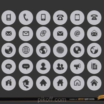 350x350 Contact Icon Vector Free Download