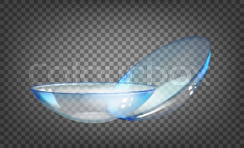 800x488 Contact Lens Over The Black Stock Vector Colourbox