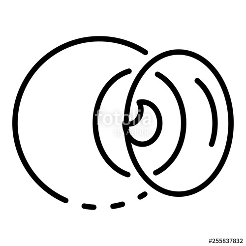 500x500 Eyeball Contact Lens Icon Outline Eyeball Contact Lens Vector