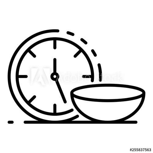 500x500 Time Contact Lens Icon Outline Time Contact Lens Vector Icon