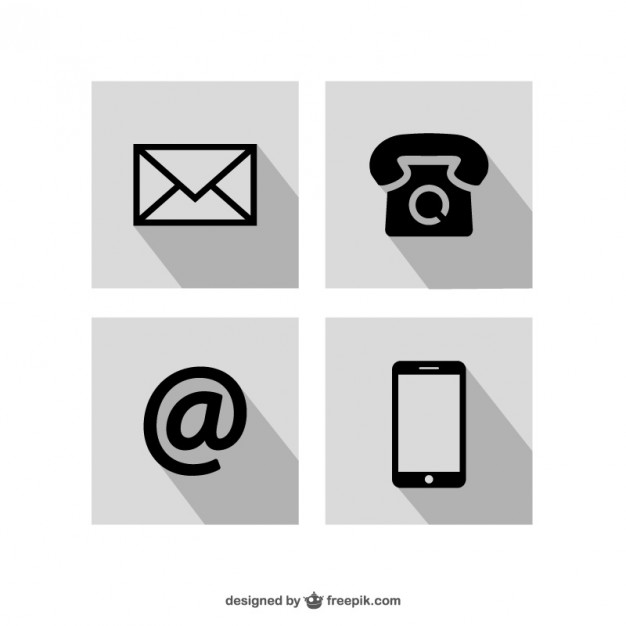626x626 Contact Icons Set Vector Free Download