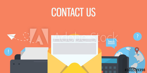 500x250 Vector Illustration Contact Us