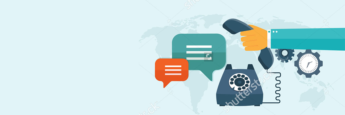 1200x400 Stock Vector Vector Illustration Online Support Concept Background