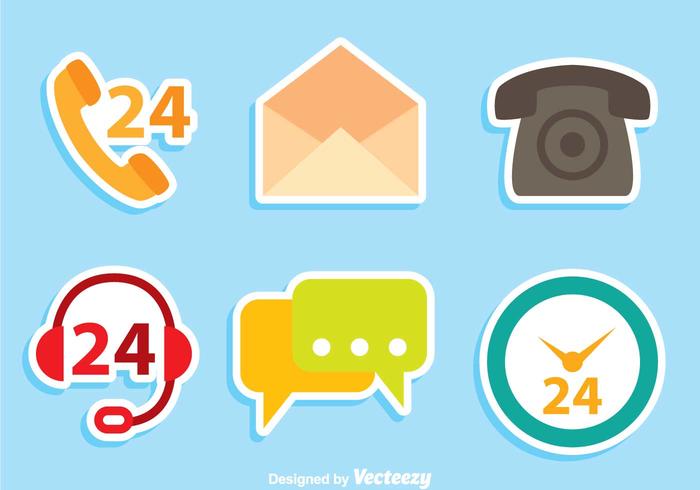 700x490 Contact Icons Free Vector Art