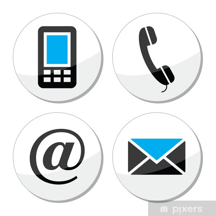 700x700 Contact Web And Internet Vector Icons Set Sticker