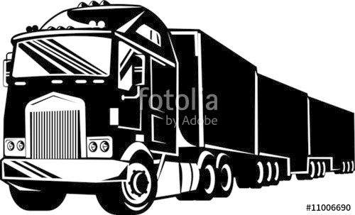 500x303 Container Truck Stock Image And Royalty Free Vector