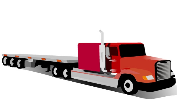600x380 Container Truck Clip Art Vector Free Download