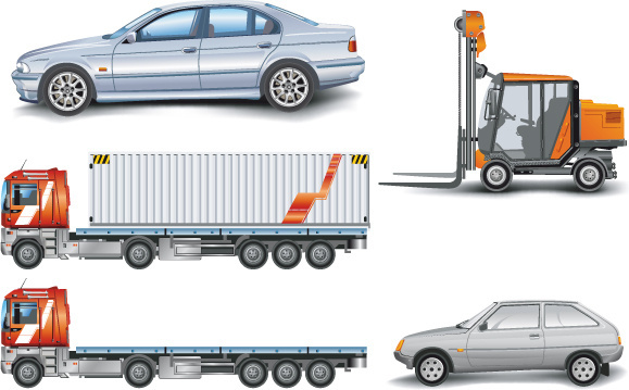 579x359 Vector Car Container Truck Free Vector Download