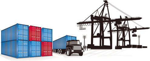 495x201 Container Free Vector Download