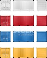 162x199 Cargo Container Vector Illustration Stock Vectors