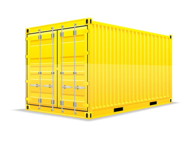 630x490 Cargo Container Vector Illustration