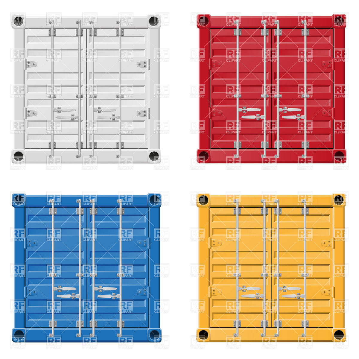 1200x1200 Cargo Container Vector Image Of Objects Konturvid