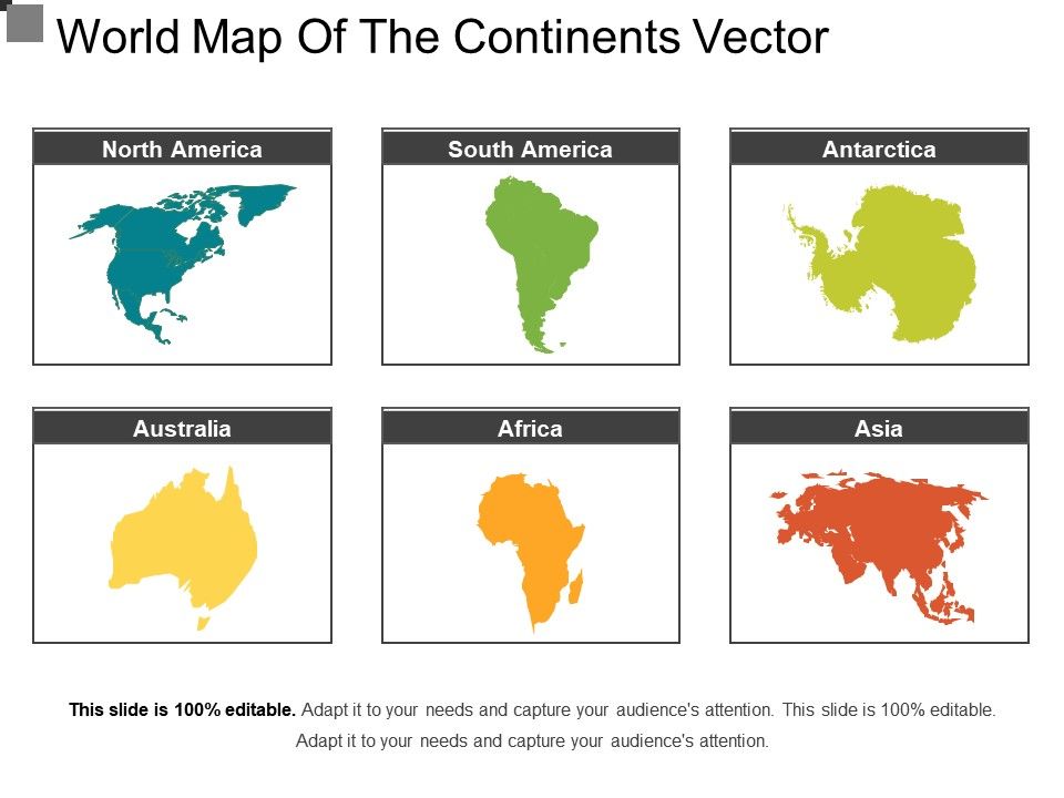 Look at the map which continents