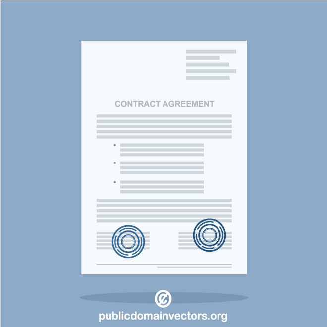660x660 Contract Vector Image