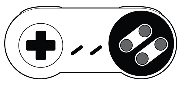 600x284 Fourth Generation Button Bit Game Controller Vector No Cost