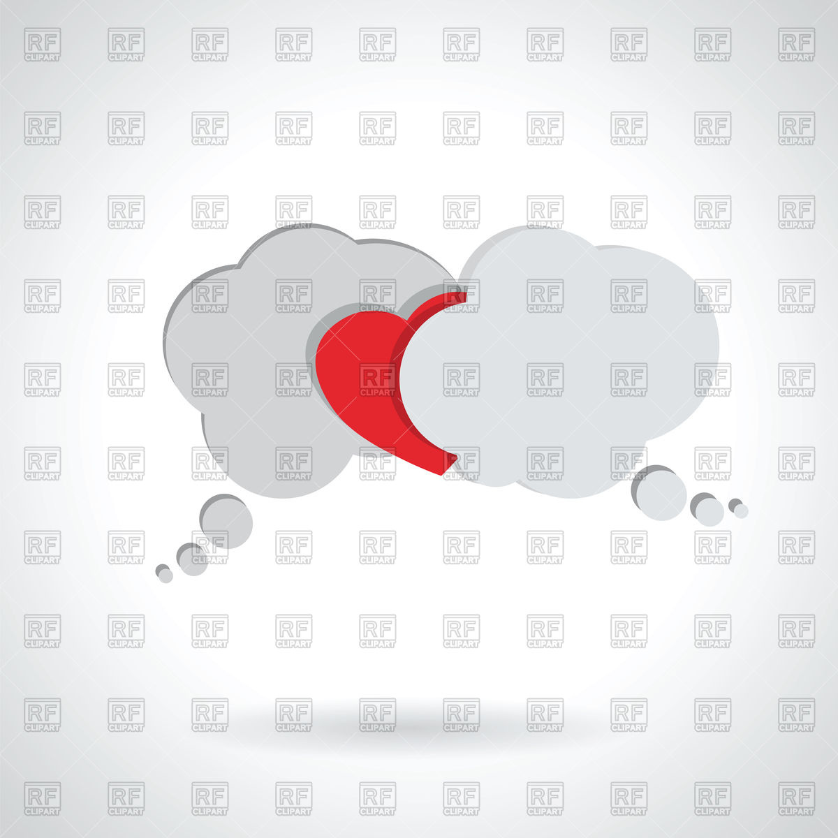 1200x1200 Heart Between Two Conversation Speech Bubble Vector Image Of Icons