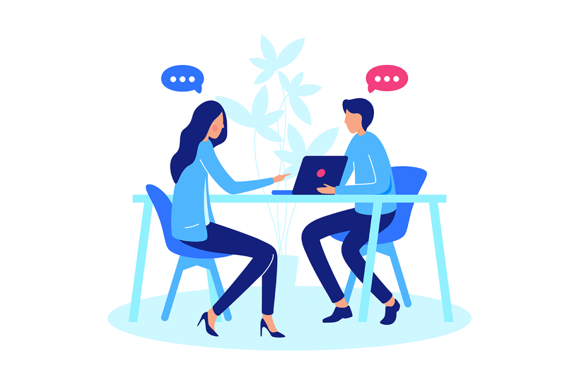 1160x772 Conversation Between Two Person