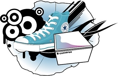 389x251 Converse Shoes Vector Download Free Vector Download