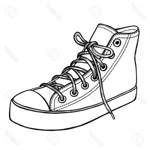 300x300 Stock Illustration Converse Shoes Icon Line Element Handandbeak