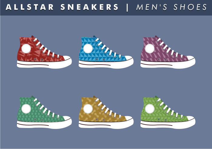 699x489 Converse Shoes Free Vector Art