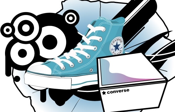 591x380 Converse Vector Free Vector In Adobe Illustrator