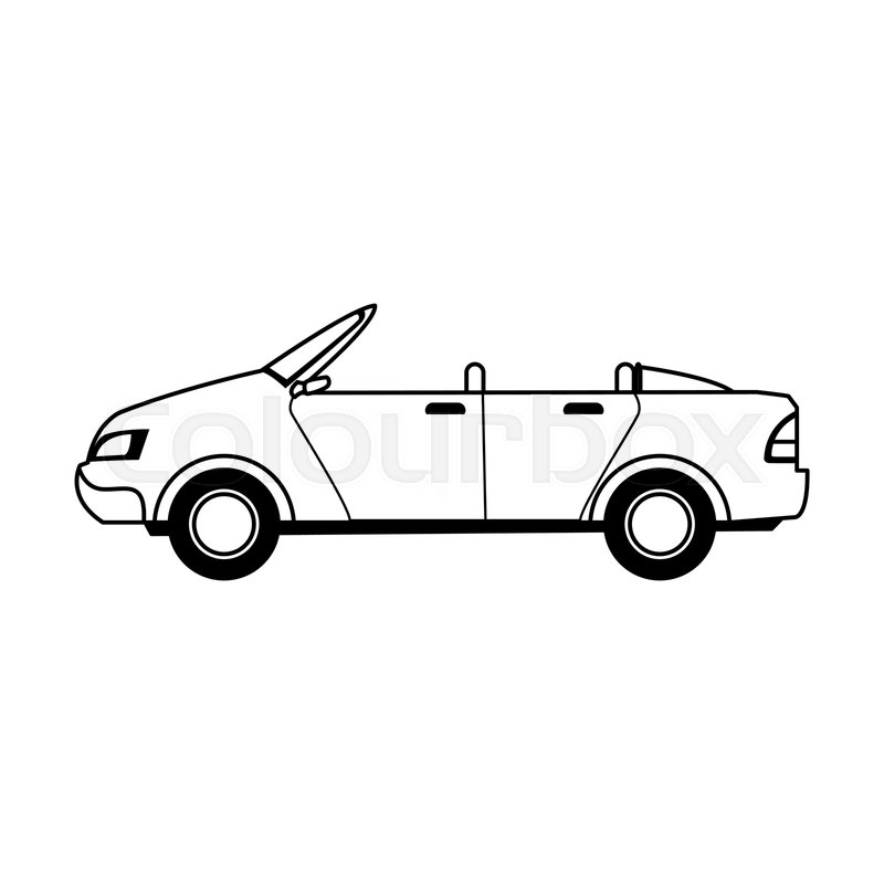 800x800 Convertible Car Sport Vehicle Stock Vector Colourbox