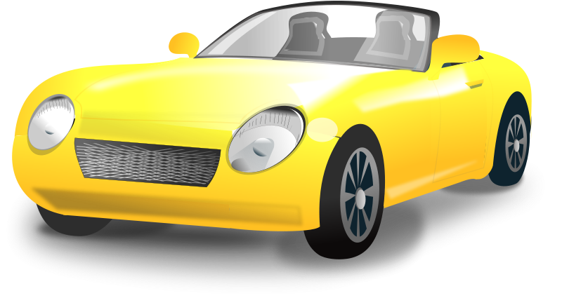 800x425 Yellow Convertible Sports Car