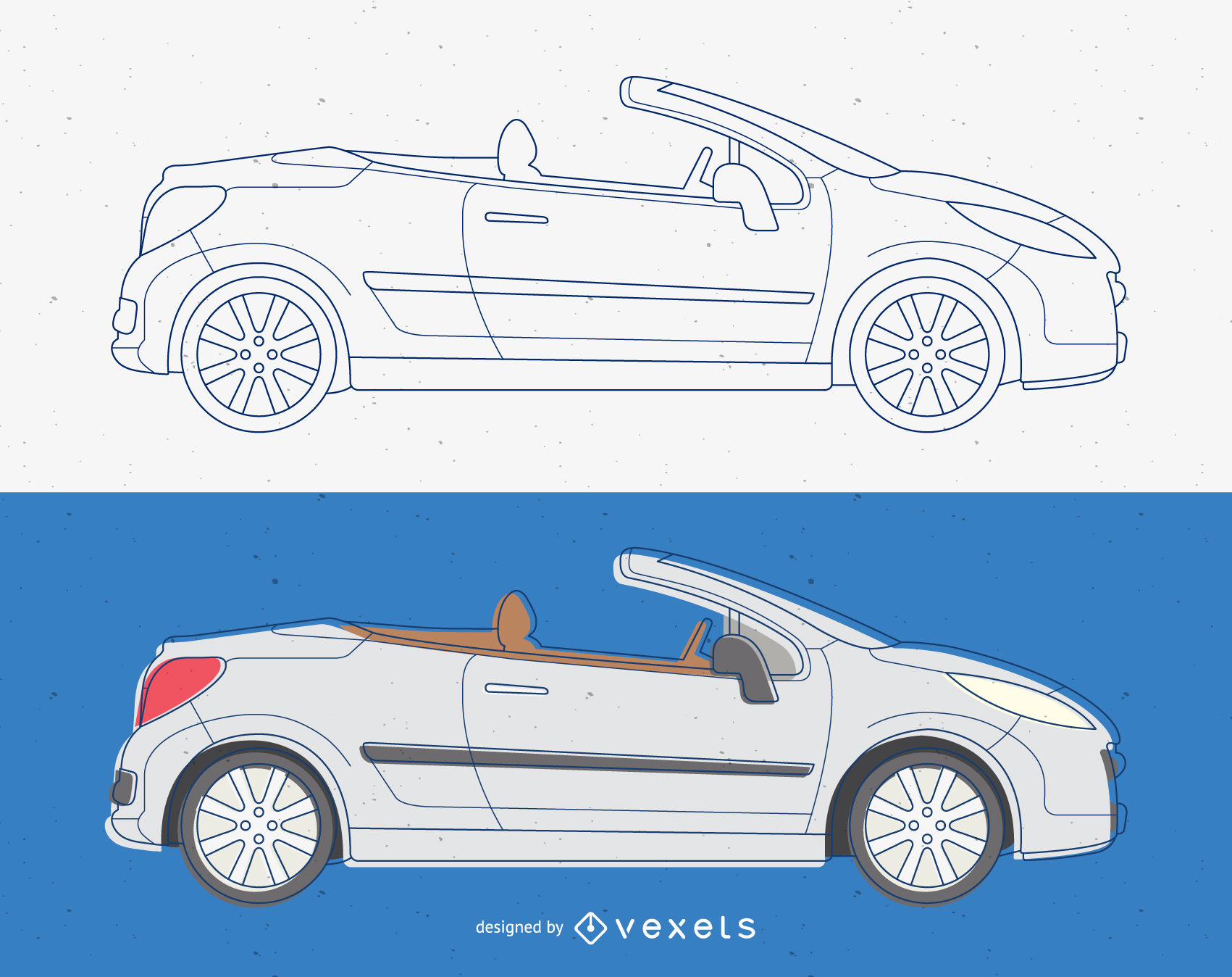1701x1348 Convertible Cabriolet Car Vector