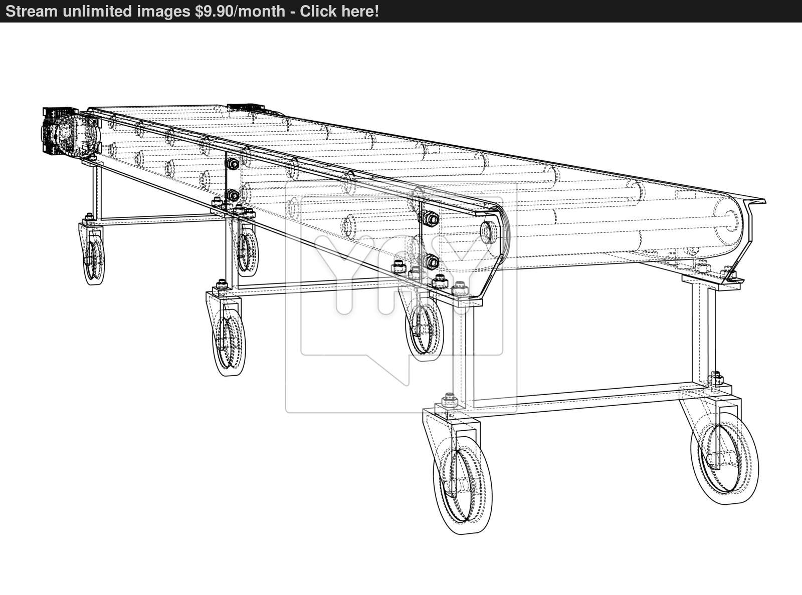 1600x1188 Outline Conveyor Belt Vector Rendering Of Vector