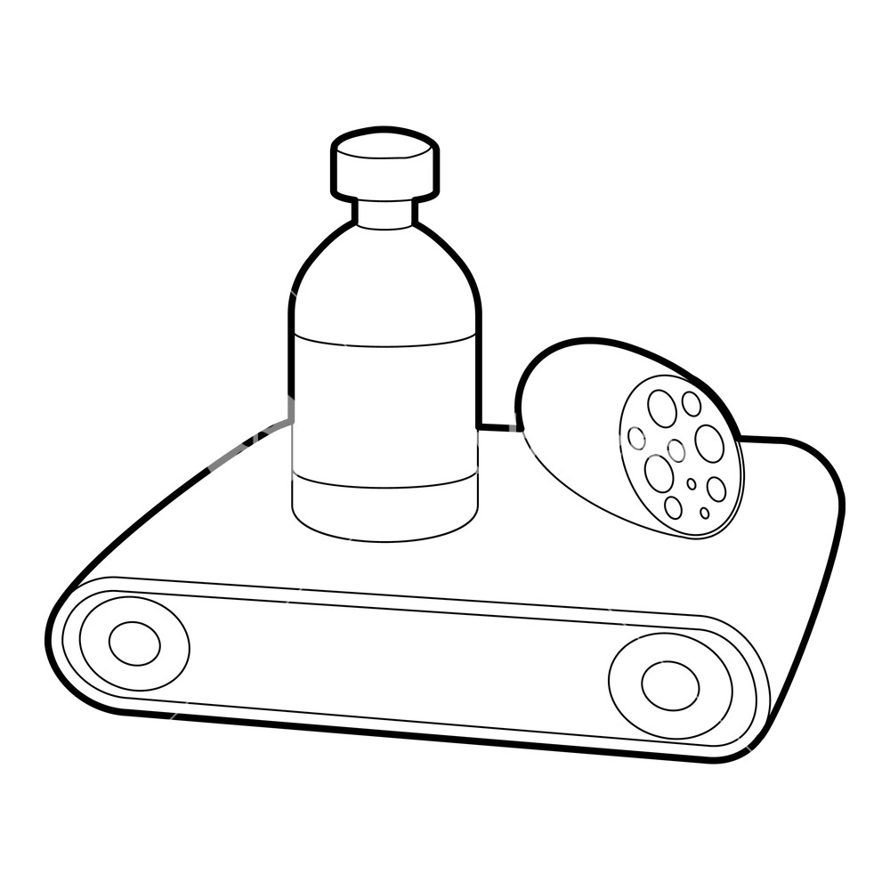 1000x1000 Conveyor Belt Icon Outline Illustration Of Conveyor Belt Vector