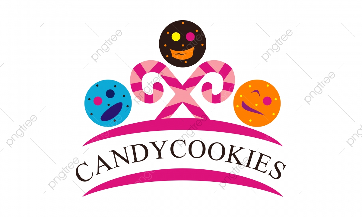 1200x720 Candy Cookies Logo Design Template Vector, Icon, Template, Store