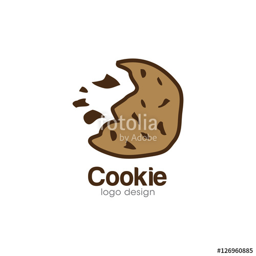 500x500 Cookie Creative Concept Logo Design Template Stock Image