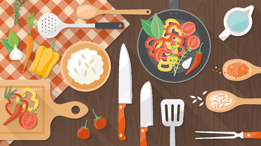 Creative Cooking Design Background Vectors Free Download 530x297 Creative Cooking Design Background Vectors Free Download