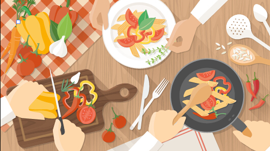 Creative Cooking Design Background Vectors Free Download 531x297 Creative Cooking Design Background Vectors Free Download