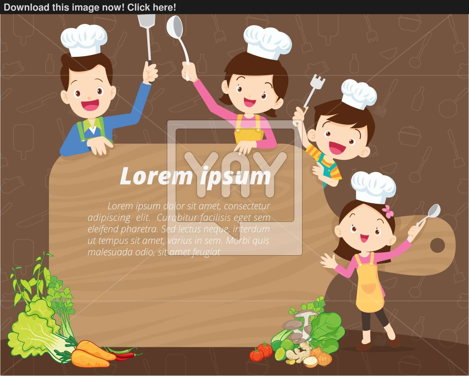 Cute Family Cooking Background Vector 1600x1281 Cute Family Cooking Background Vector