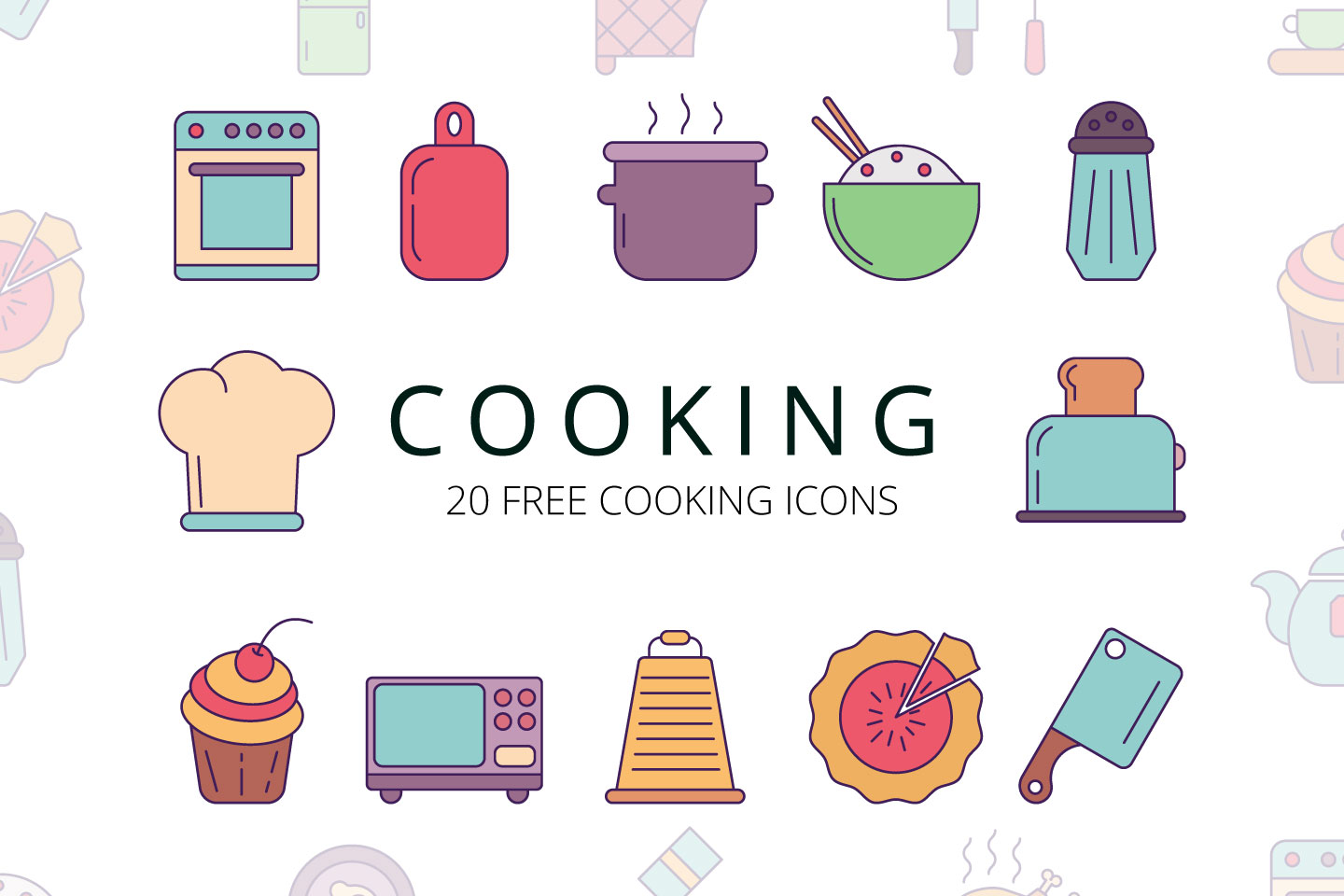 Cooking Vector Free Icon Set 1440x960 Cooking Vector Free Icon Set