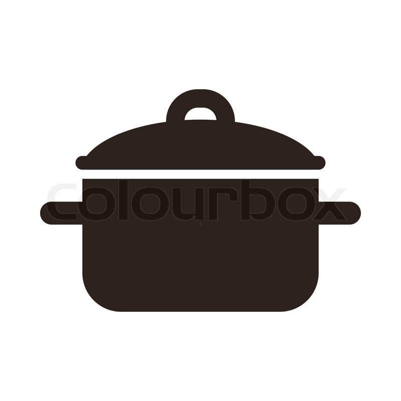 Cooking Pot Symbol Isolated On White Stock Vector Colourbox 800x800 Cooking Pot Symbol Isolated On White Stock Vector Colourbox