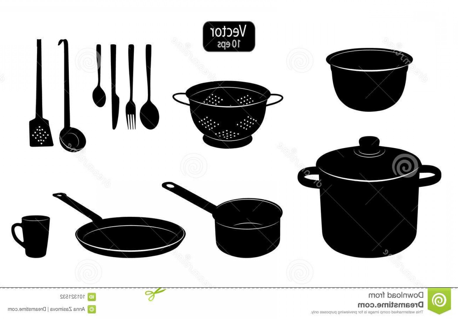 Pans And Pot Vector Studiogrfx 1560x1086 Pans And Pot Vector Studiogrfx