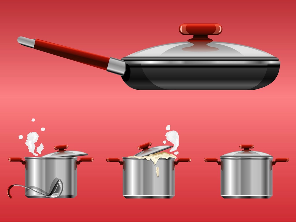 Cooking Pots Vector Art Graphics 1024x768 Cooking Pots Vector Art Graphics